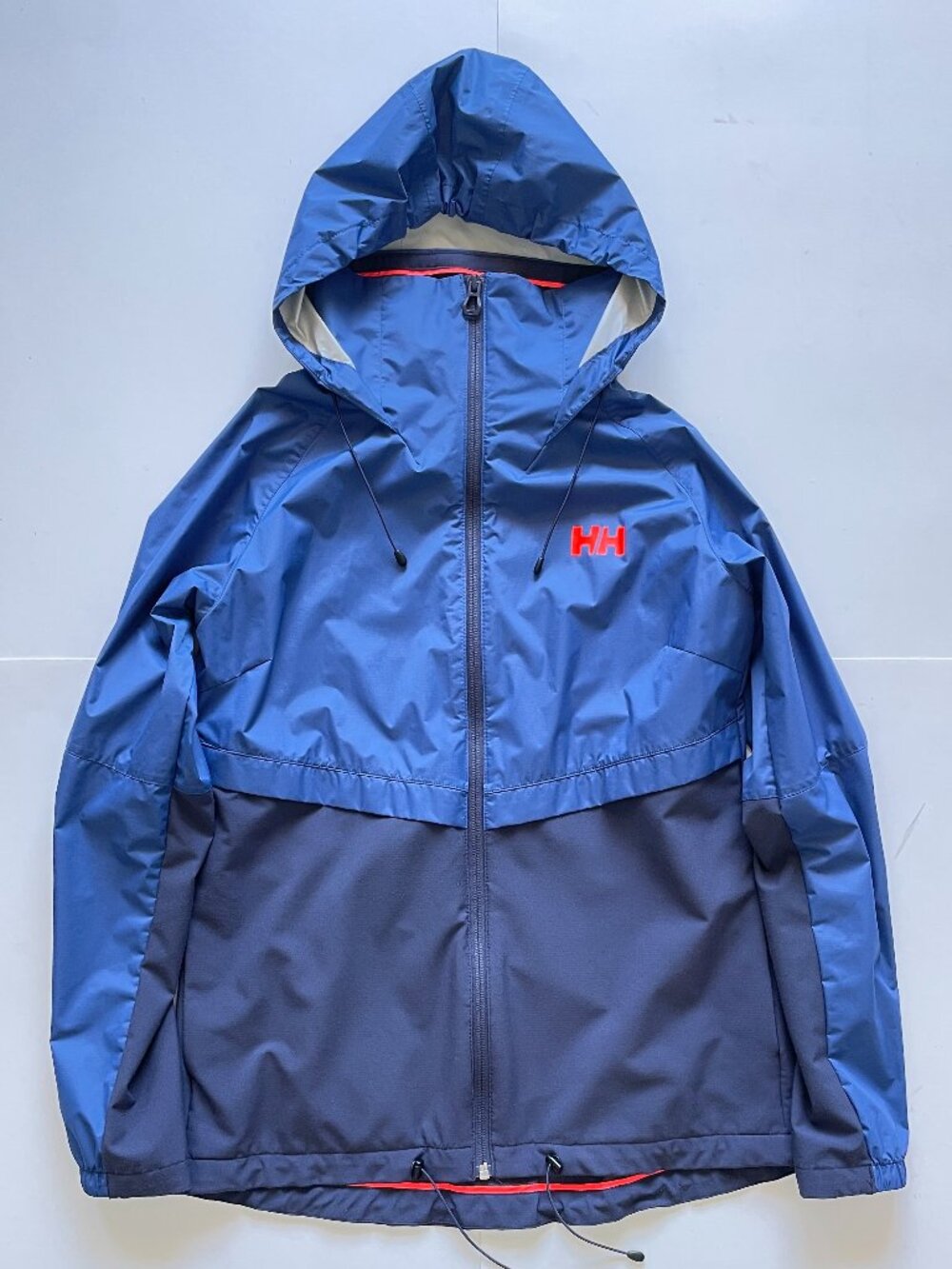 Helly Hansen Jacket Womens Small Hybrid Shell Construction Lightweight Blue Navy